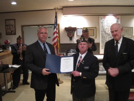 Legion Post 735 honors Lt Ed Baker