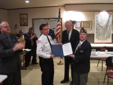 Legion Post 735 honors Lt Dave Szmania