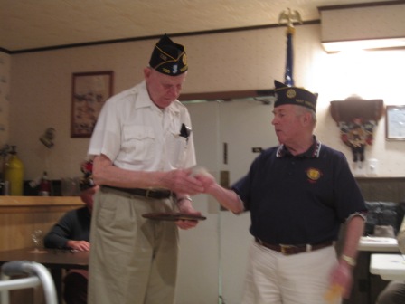 Walt Harrison presented with Legionnaire of the Year