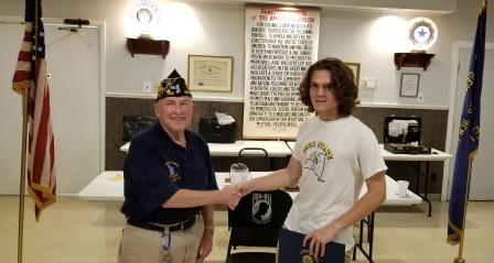 Presentation of Boys State Award Award