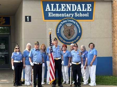 Flag Day Ceremony at Allendale School