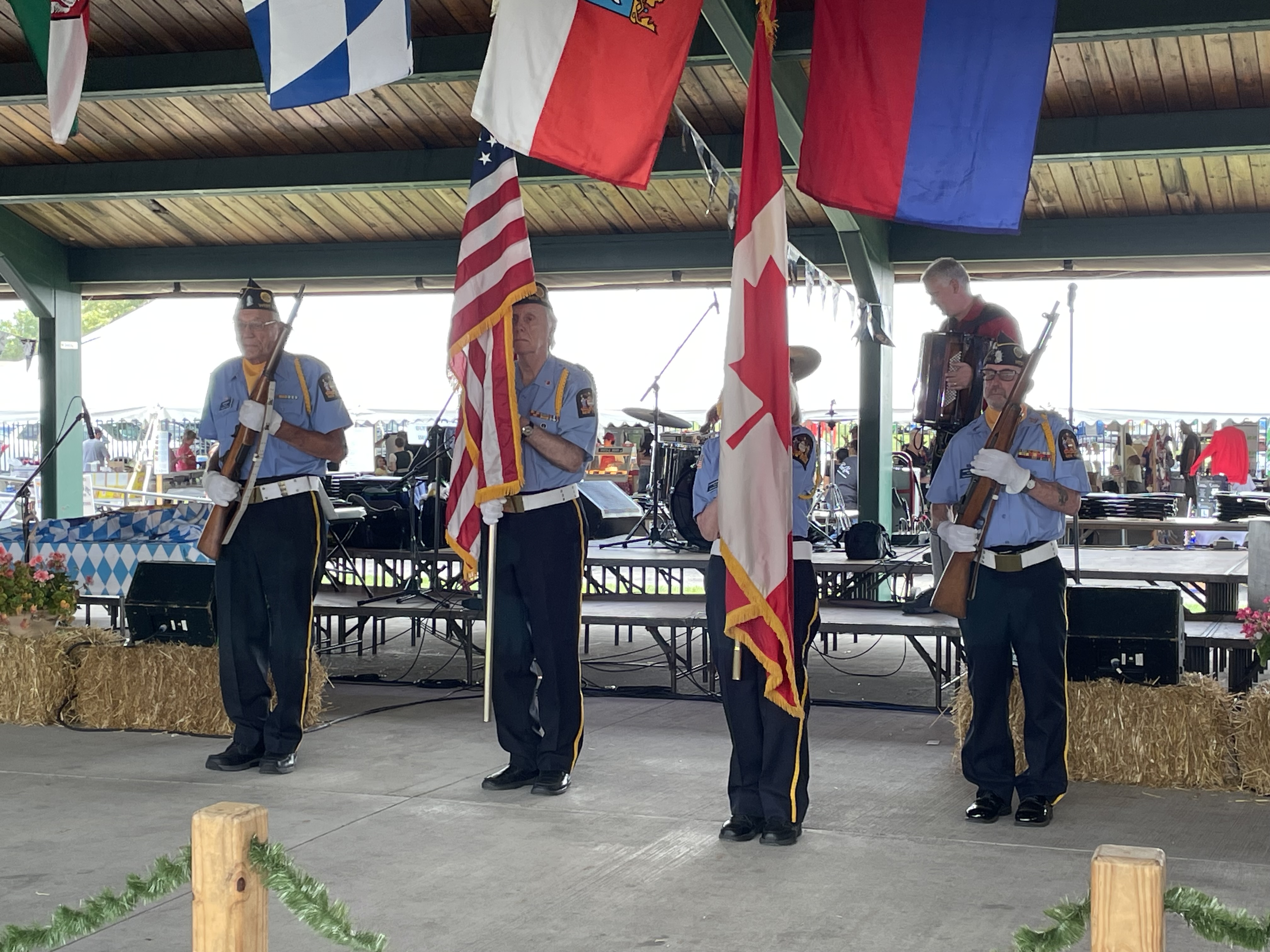 Presenting Colors at German Fest