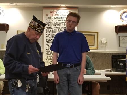 Presentation of Boys State Award Award