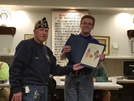 Presentation of Boys State Award Award